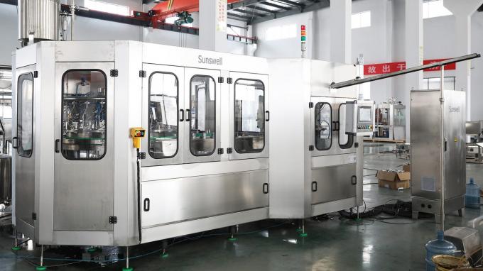 Tốc độ cao tự động 3 trong 1 nước uống xăng nước uống cacbon hóa Máy điền thiết bị chai thủy tinh CSD nhà máy 6