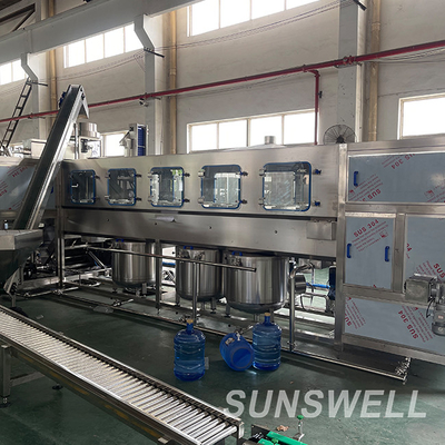 High Accuracy 5 Gallon Pure Water Production Line Pure Water 20L Washing Filliing Capping 3 In 1 Monoblock
