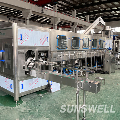 High Accuracy 5 Gallon Pure Water Production Line Pure Water 20L Washing Filliing Capping 3 In 1 Monoblock