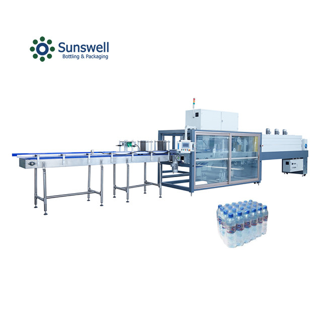 Juice PET Bottle Thermal Contraction Heat Shrink Wrapping Machine Carbonated Drink Linear Shrink Wrap Packing Machine