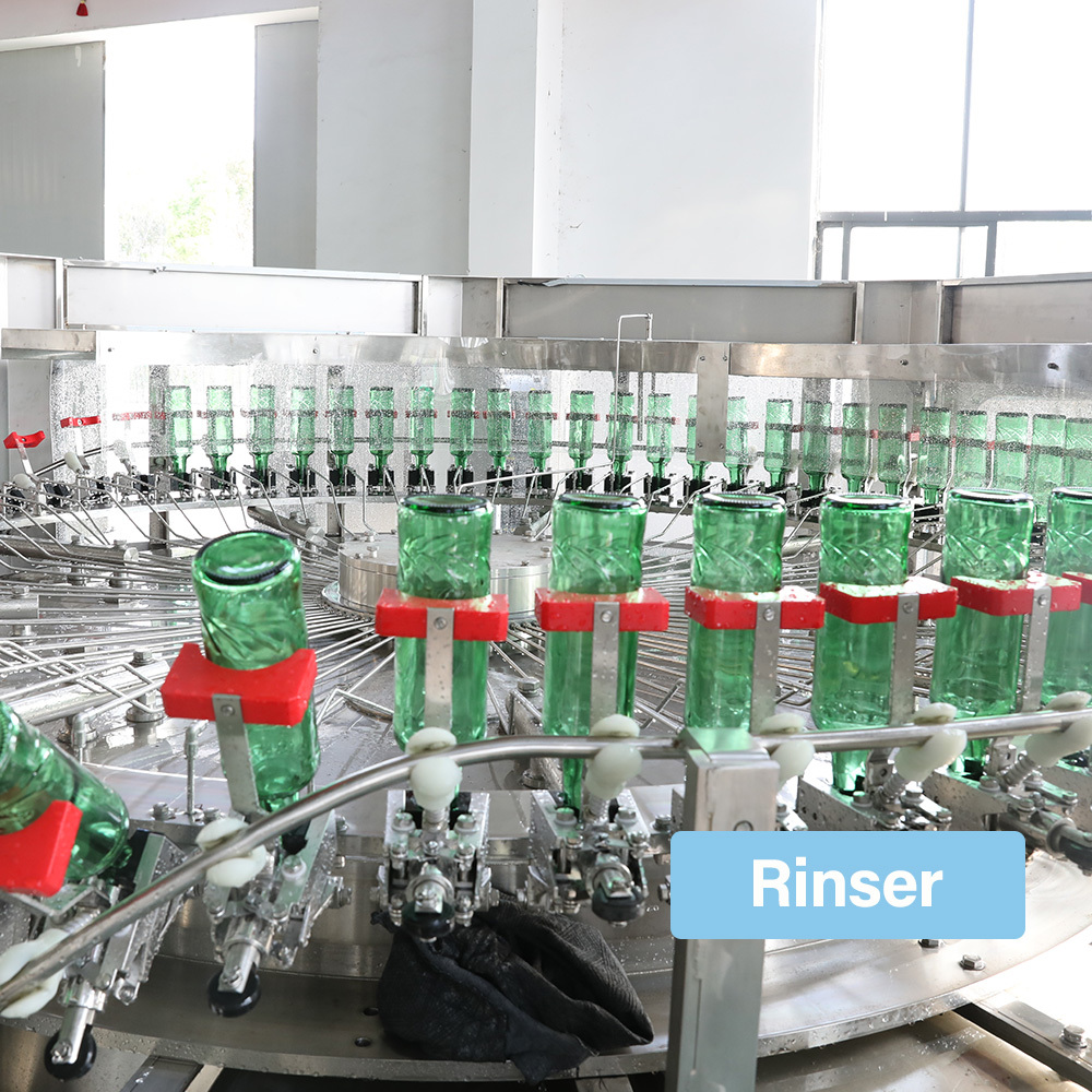 3-in-1 Monoblock Glass Bottle Beer Rinser Filler Capper for Craft Brewery & Large Beer Production Line